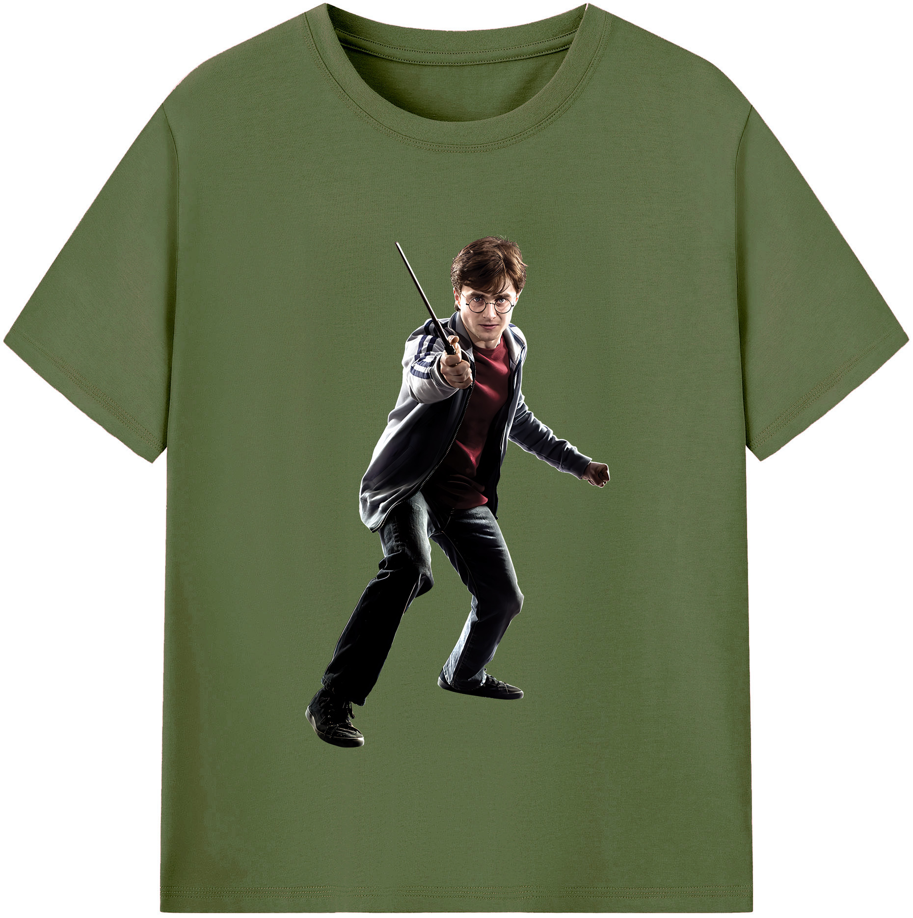 （画像用） Harry Potter ハリー・ポッターシリーズ 綿100％半袖Tシャツ（フロントプリント）